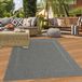 Tapis sisal classique avec bordure anthracite - 140 x 200 cm