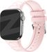Strap-it Bandz Siliconen bandje met lederpatroon - roze