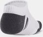 Under Armour UA Performance Tech 3pk NS-WHT Unisex Sportsokken - Wit - Jet Grijs