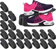 Merkloos Relaxdays schoenen organizer - set van 20 - zwart