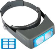 Loupe avec bandeau, avec 4 lentilles, 1,5X-3,5X, pour travaux de précision