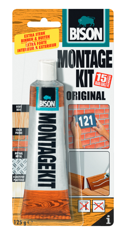 Bison Montagekit Original Bruin - 125 gr