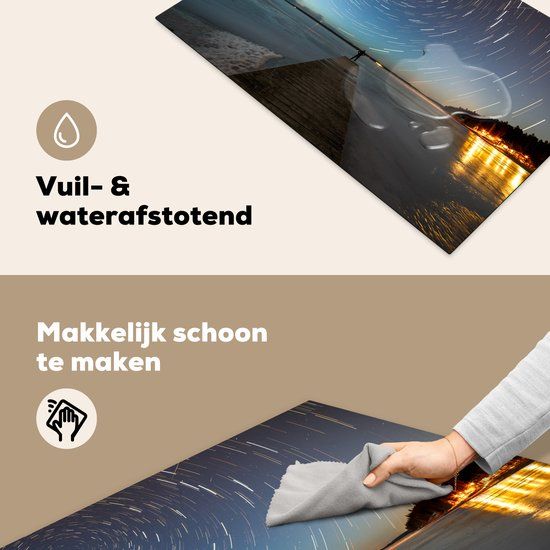 KitchenYeah® Inductie beschermer 81.2x52 cm - Een Finse sterrenhemel - Inductie beschermer