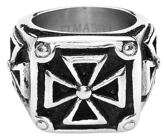 etNox hard and heavy etNox Heavy Iron Cross Heren Ring