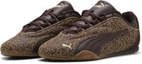 PUMA CATCH SOLEIL ESD Feline Dames Lage Sneakers - Maat 37.5 - Soft Taupe-Chocolate Fondue - Panterprint