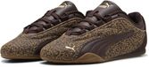PUMA CATCH SOLEIL ESD Feline Dames Lage Sneakers - Maat 37.5 - Soft Taupe-Chocolate Fondue - Panterprint