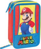 Super Mario Gevuld Etui, Wahoo (3 ritsen) - 20 x 13 x 7 cm - Polyester