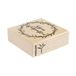 Rayher 29196000 stempel Mooie kerstmis - krans, van esdoornhout en natuurlijk rubber, 6 x 6 cm