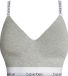 Calvin Klein dames Modern Cotton lightly lined bralette - grijs