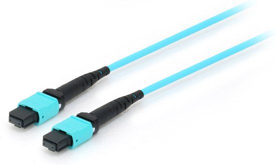 Equip 25555707 Glasvezel kabel 15 meter MTP OM4 Cyaan