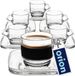 Tasse et soucoupe Verre 75 ml 6 pièces