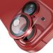 Lito S+ Film de protection pour caméra arrière pour Apple iPhone 14, Verre trempé, Rouge