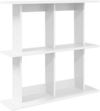 vidaXL Wandplank Muurmontage Wit 80 x 20 x 75 cm Bewerkt hout