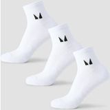 MP Unisex Ankle Socks (3 Pack) - White - UK 9-11