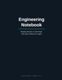 Engineering Notebook: Meeting Minutes & Grid Paper with Quick Reference Pages: Premium Color Edition — 100 Pages