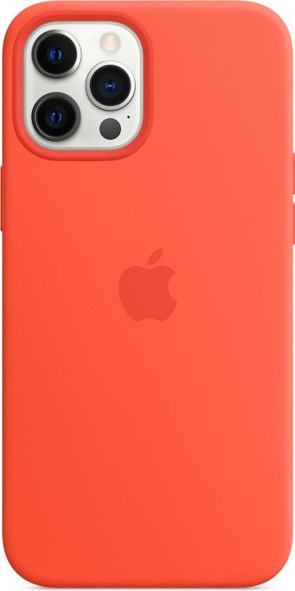 Apple iPhone 12 Pro Max Silicone Case with MagSafe - Electric Orange