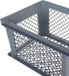 Bellatio Design boîte de rangement - 3x - caisse de rangement - gris - 40 x 30 x 22 cm - plastique