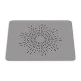 Bonamaison Muismat, rechthoekig, digitaal bedrukt, antislip onderkant, voor kantoor en thuis, afmetingen: 22 x 18 cm