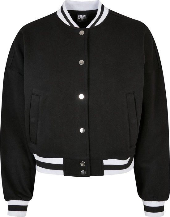 Urban Classics Ladies College Jacket - Black - Size XL