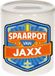 Bellatio Decorations Kinder spaarpot met naam - Jaxx - keramiek - met dop - wit