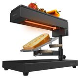 Merkloos Raclettegrill - Met grillfunctie - 600 W - Roestvrij staal - Zwart