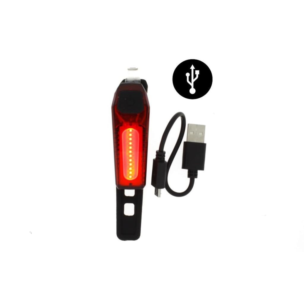 Benson Fietslamp rood USB oplaadbaar