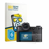BROTECT Screenprotector 6 Stuks voor Leica SL3-P (Display + Schouderdisplay) Beschermglas transparant