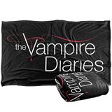 Vampire Diaries Tvd Logo superzachte knuffeldeken met zijdeachtig handvat, 91 x 147 cm