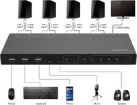 Microconnect MC-HDMIKVM0401-4K KVM-switch Zwart