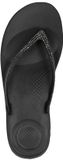 FitFlop iQushion Sparkle Teenslippers Dames - Zwart - Maat 38