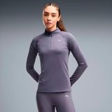 Puma Velocity Cloudspun 1/4 Zip Hardloopshirt Dames - grijs, Maat XL