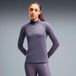 Puma Velocity Cloudspun 1/4 Zip Hardloopshirt Dames - grijs, Maat XL