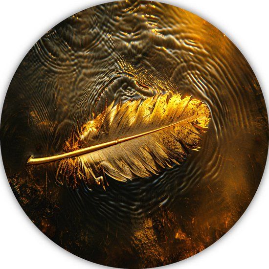 Merkloos / Sans marque Rond schilderij - Forex - 60x60 cm - Natuur - Modern