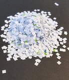 Zero Waste Confetti Papier - Wit met Groen - 400 gr - Carnaval