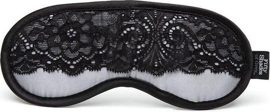 Fifty Shades of Grey - Play Nice Satijn & Kant Blinddoek - Grijs