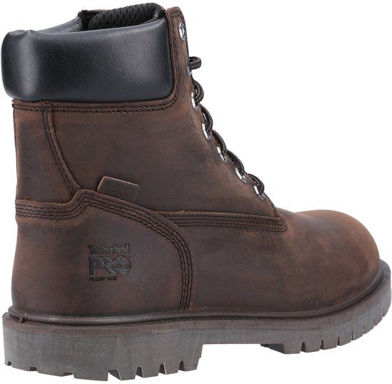 Timberland Pro Iconische Veiligheidsneus Werklaars Bruin S3 Aluminium Neus Waterdicht Polyester Textiel Rubber Zool Mannen Maat 48