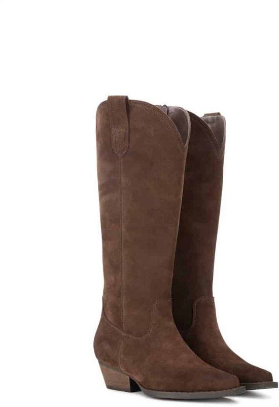 Posh Dana suède cowboylaarzen bruin