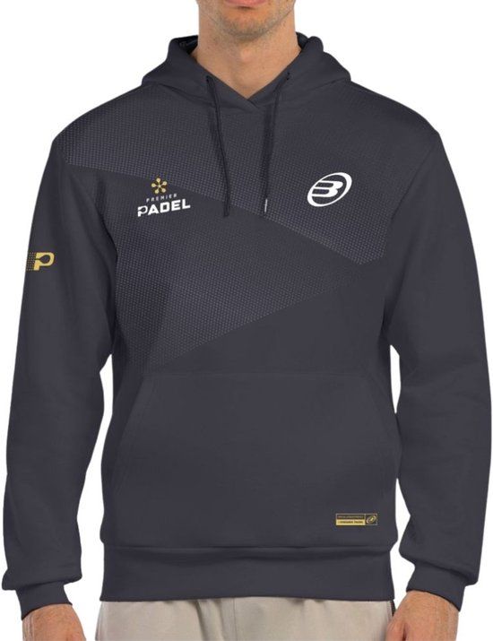 Bullpadel Hoodie Baque Premier Padel Heren Donkergrijs
