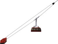 Jaegerndorfer 89093 Pendelbaan Kronos 1X Handbediend Rood Miniatuur Model 1:32 - Kunststof - 9120036460072