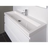 Ink Dock wastafel Polystone 100x40x6cm glans wit 3415021