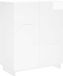 VidaXL Schoenenkast 73 x 38 x 87,5 cm bewerkt hout hoogglans wit
