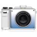 Aiorber Digitale camera 3,0 inch, dubbele lens, 48 MP, 4K-video, 18x zoom, beeldstabilisatie, compact, wit-blauw