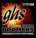 GHS Strings GBCL-8 SET gitaar boomers elektrische gitaar snaren, goud, aangepaste licht, 9-74