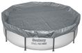 Bestway Poolabdeckung Ø3,05 m Rund Polyester Grau