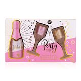Accentra Cadeauset LET'S CELEBRATE voor vrouwen in mooie geschenkdoos, 150 ml douchegel, 2 x shotglas in champagneglasvorm (elk 2,5 cl), verzorgingsset voor vrouwen en meisjes voor verjaardag en