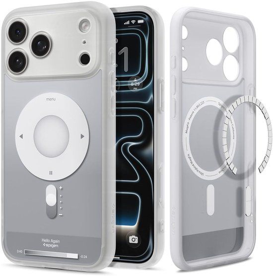 Spigen Ultra Hybrid MagFit Hoesje voor Apple iPhone 17 Pro Max - Zilver