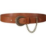 Summum Woman Belt With Buckle And Chain Caramel Coffee Taille: 90