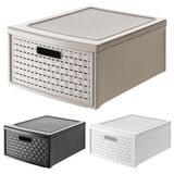 Rotho Country stapelbare opbergbox 19,2L wit