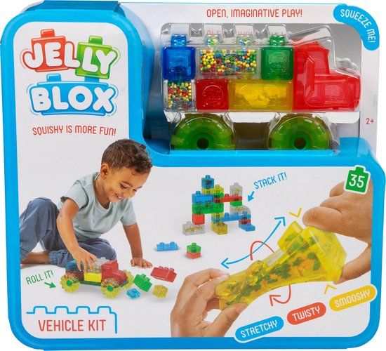 Goliath Jelly Blox Auto - Constructiespeelgoed - Zachte Bouwblokken - Vanaf 2 jaar