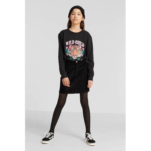 Anytime corduroy rok zwart